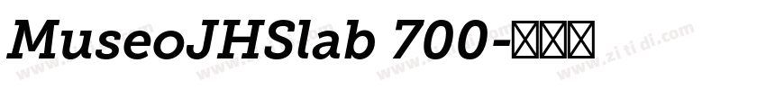MuseoJHSlab 700字体转换